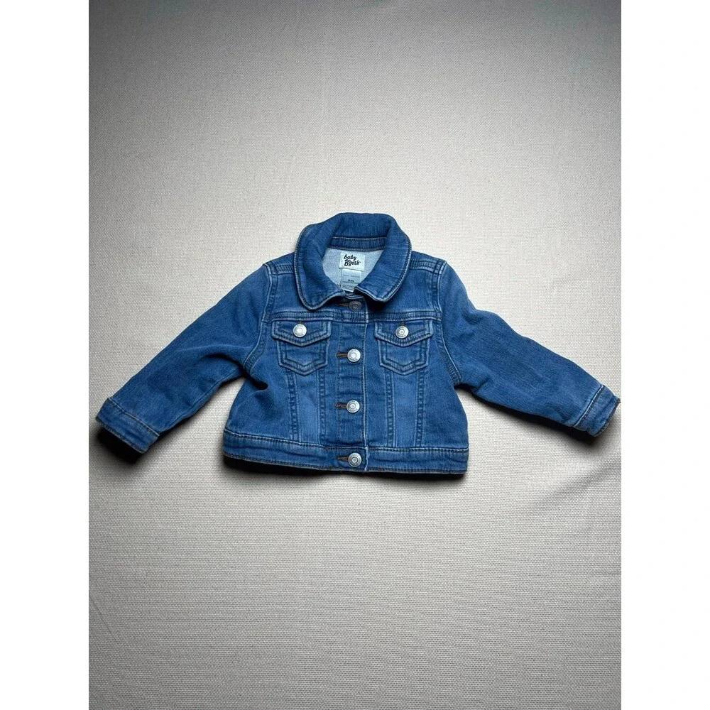 Baby B’Gosh Girl Denim Knit-Like Jacket - Medium Wash size 9 months